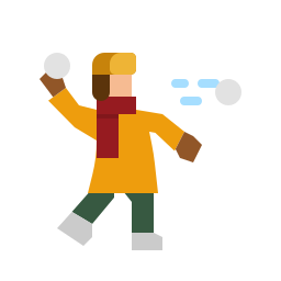 Snowball fight icon