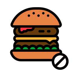 sin hamburguesa icono
