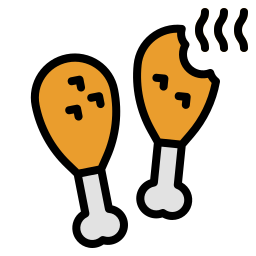 Chicken leg icon