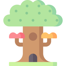 Tree house icon