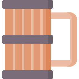 mug en bois Icône