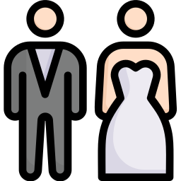 Wedding couple icon