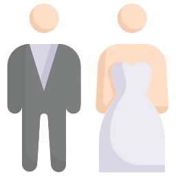 casal de noivos Ícone
