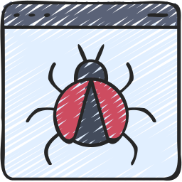 Computer bug icon