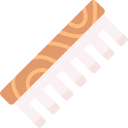 Hair comb icon