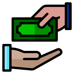 pago en efectivo icono