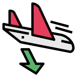 aterrizaje icono