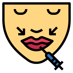 Lip augmentation icon