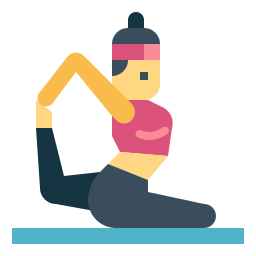 pose de yoga icono