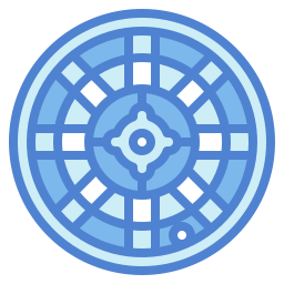 Casino roulette icon