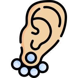 des boucles d'oreilles Icône