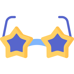 Star glasses icon