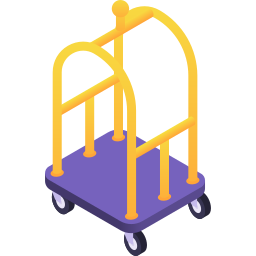 Luggage cart icon