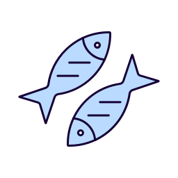 gebratener fisch icon