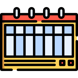 calendrier hebdomadaire Icône