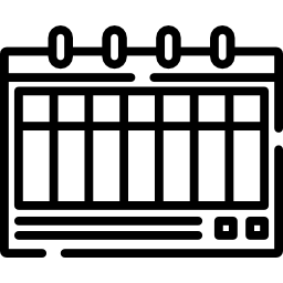 calendrier hebdomadaire Icône