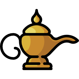 Oil lamp icon