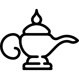 Oil lamp icon