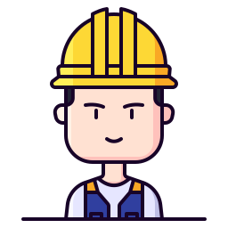 Construction worker icon