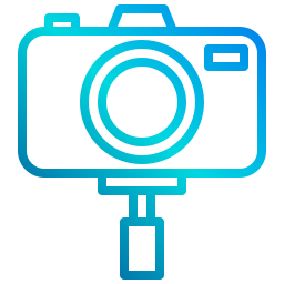 supporto per fotocamera icona