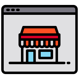 Online shop icon