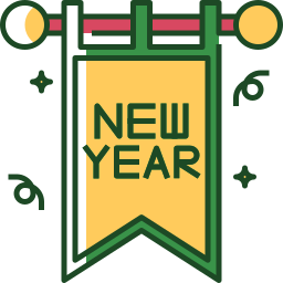 año nuevo icono