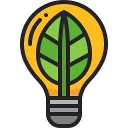 Energy saving light icon