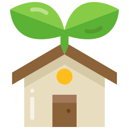 Eco house icon