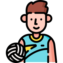 jugador de voleibol icono