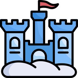 Castle tower icon