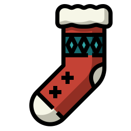 Christmas sock icon