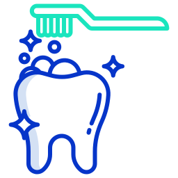 brossage de dents Icône