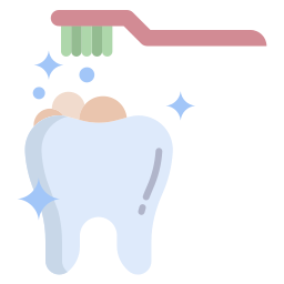 pulizia dei denti icona