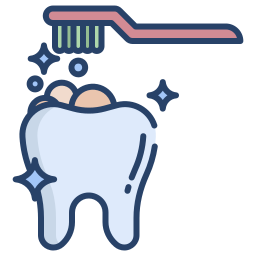 brossage de dents Icône