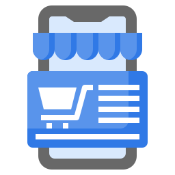 Shopping online icon