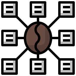 chicco di caffe icona