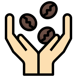 Coffee beans icon