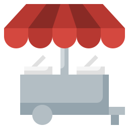 Food cart icon