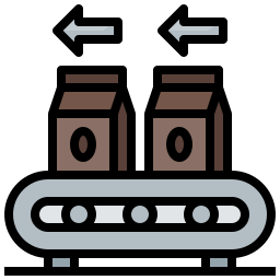 producción de café icono
