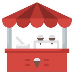 Ice cream shop icon