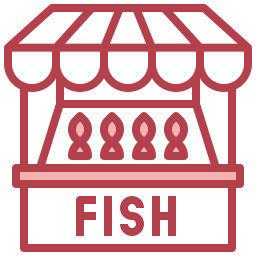Fish market icon