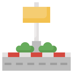 Street sign icon