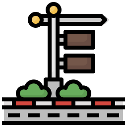 panneau de signalisation Icône