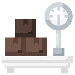 Weight scale icon