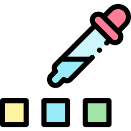 pipette à couleurs Icône