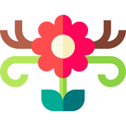 diseño floral icono