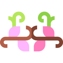 diseño floral icono