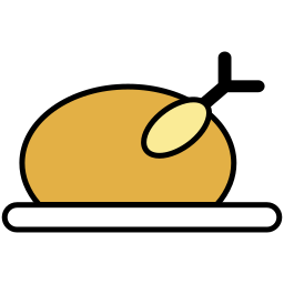 Roasted chicken icon