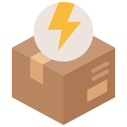 Damaged package icon