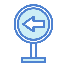 Turn left icon